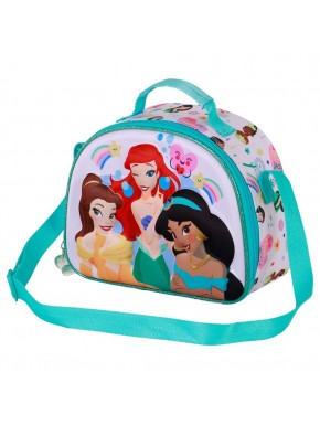 Disney Princesas Rainbows Bolsa Portamerienda 3D, Multicolor
