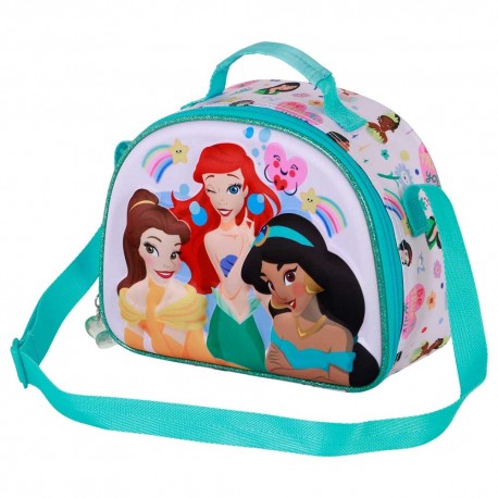Disney Princesas Rainbows Bolsa Portamerienda 3D, Multicolor