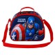 Marvel Capitán América Patriot Bolsa Portamerienda 3D, Multicolor