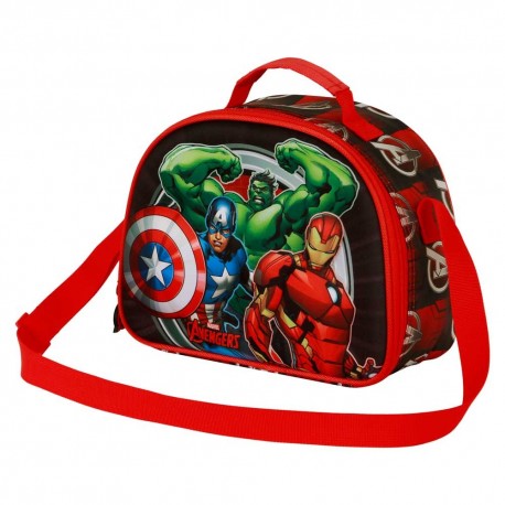 Marvel Los Vengadores Almighty Bolsa Portamerienda 3D, Rojo