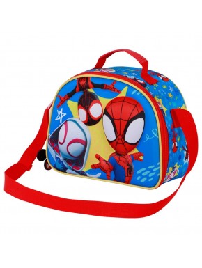 Marvel Spiderman Amazing Bolsa Portamerienda 3D, Rojo