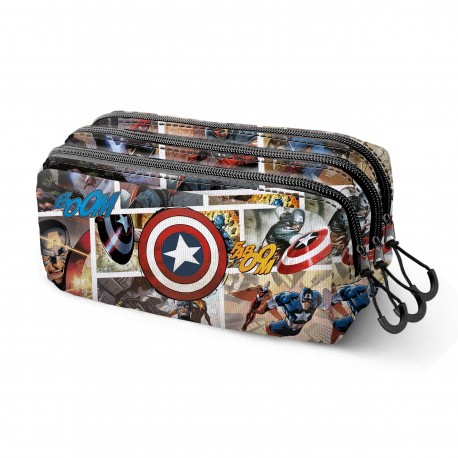 Marvel Capitán América Comic Estuche Portatodo Trick FAN 2.2, Multicolor