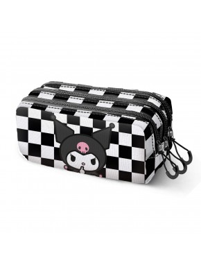 Sanrio Kuromi B and W Estuche Portatodo Trick FAN 2.2, Negro