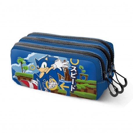 Sonic The Hedgehog - SEGA Greenhill Estuche Portatodo Trick FAN 2.2, Multicolor
