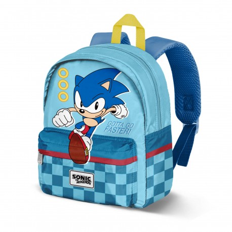 Sonic The Hedgehog - SEGA Faster Mochila Preescolar Joy, Azul