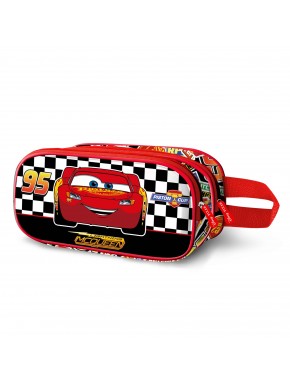 Disney Cars 3 Racer Estuche Portatodo 3D Doble, Rojo