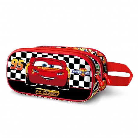Disney Cars 3 Racer Estuche Portatodo 3D Doble, Rojo