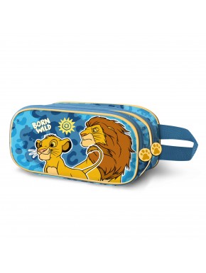 Disney El Rey León Wild Estuche Portatodo 3D Doble, Azul