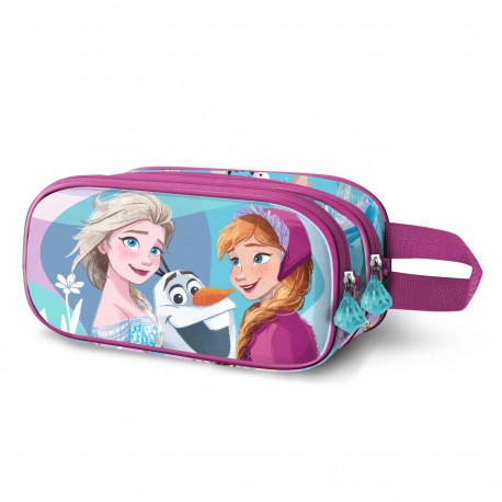 Disney Frozen 2 Family Estuche Portatodo 3D Doble, Azul
