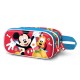 Disney Mickey Mouse Star Estuche Portatodo 3D Doble, Multicolor