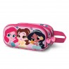Disney Princesses Flowers 3D Double Pencil Case, Pink