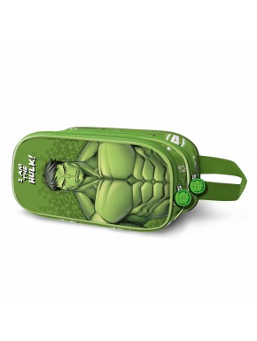 Marvel Hulk Rage Estuche Portatodo 3D Doble, Verde