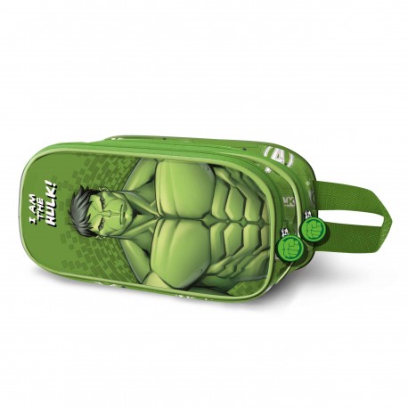 Marvel Hulk Rage Estuche Portatodo 3D Doble, Verde