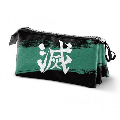 Demon Slayer Sutoriku Estuche Portatodo Triple, Multicolor
