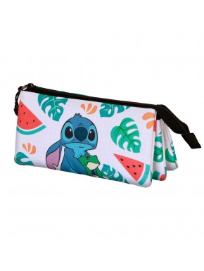 Disney Lilo y Stitch Frog Estuche Portatodo Triple, Multicolor
