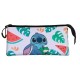 Disney Lilo y Stitch Frog Estuche Portatodo Triple, Multicolor