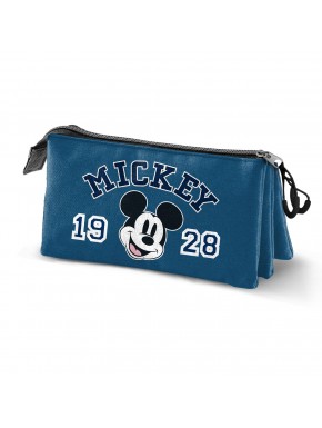 Disney Mickey Mouse Class Estuche Portatodo Triple, Azul