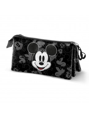 Disney Mickey Mouse Year Estuche Portatodo Triple, Negro