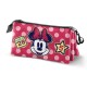 Disney Minnie Mouse Class Estuche Portatodo Triple, Rosa