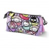 Trousse Triple Sanrio Hello Kitty Gashapon, Rose