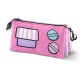 Sanrio Hello Kitty Gashapon Estuche Portatodo Triple, Rosa