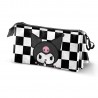 Sanrio Kuromi B and W Triple Pencil Case