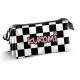 Sanrio Kuromi B and W Estuche Portatodo Triple, Negro
