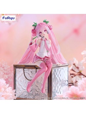 Hatsune Miku Estatua PVC Noodle Stopper Sakura Miku 2024 Pearl Color 15 cm