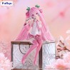 PVC Noodle Stopper Statue Sakura Miku 2024 Pearl Color 15 cm