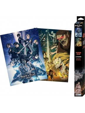 Attack On Titan Set 2 Posters Chibi 52X38 Set 2  