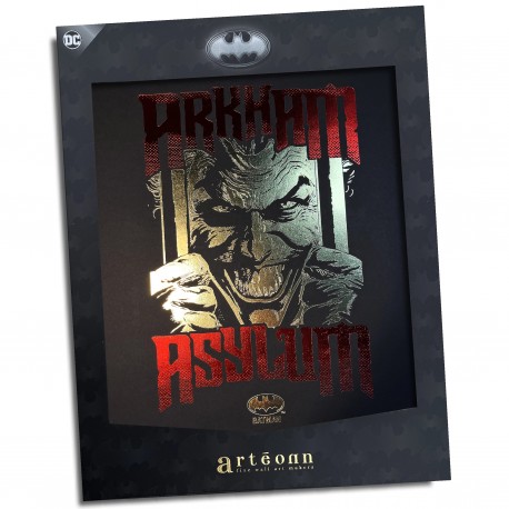 Póster de coleccionista - JOKER ARKHAM ASYLUM ORO - Batman
