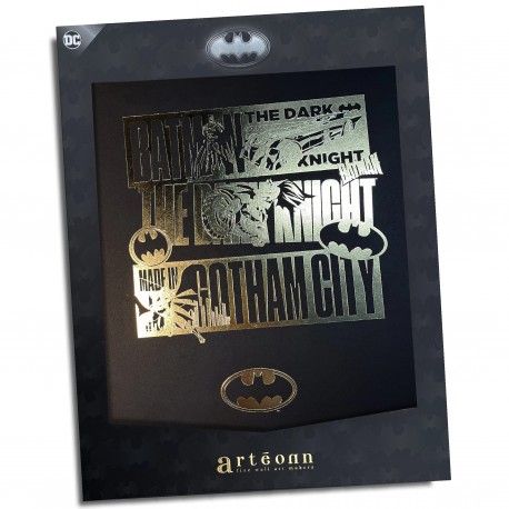 Póster de coleccionista - BATMAN GOTHAM CITY ORO - Batman