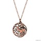 Collier Blason Targaryen - Game of Thrones en Bronze
