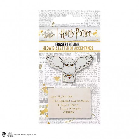 Set de 2 gomas - Hedwig y carta - Harry Potter