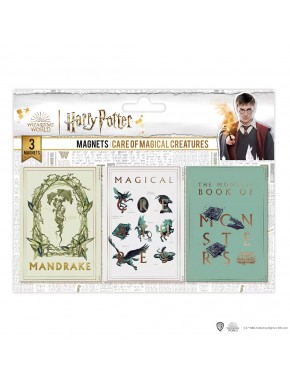 Set de 3 imanes - Cuidado de Criaturas Mágicas - Harry Potter