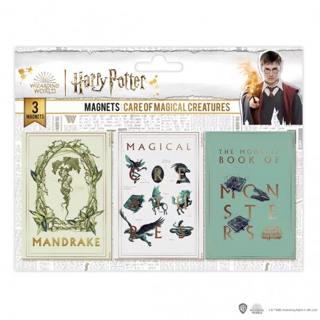 Set de 3 imanes - Cuidado de Criaturas Mágicas - Harry Potter