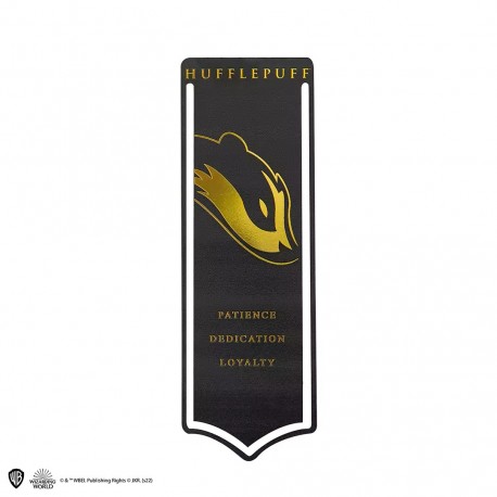 Marcapáginas metal - Blasón Hufflepuff - Harry Potter