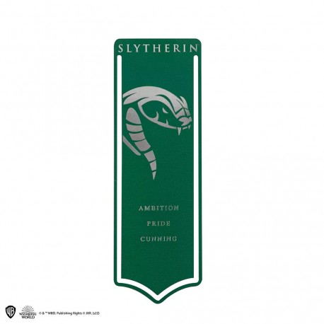 Marcapáginas metal - Blasón Slytherin - Harry Potter