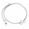 Harry Potter Glasses and Lightning Bolt Charm Bracelet in Sterling Silver