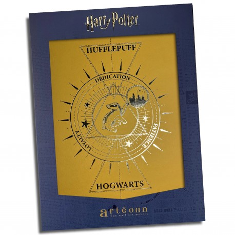 Póster de coleccionista Hufflepuff - Harry Potter