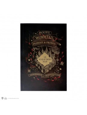 Libreta tapa blanda - Mapa del Merodeador versión oro