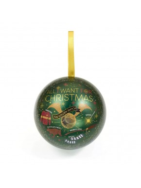 Bola de Navidad All I Want for Christma - Pulsuera Snitch Dorada - Harry Potter