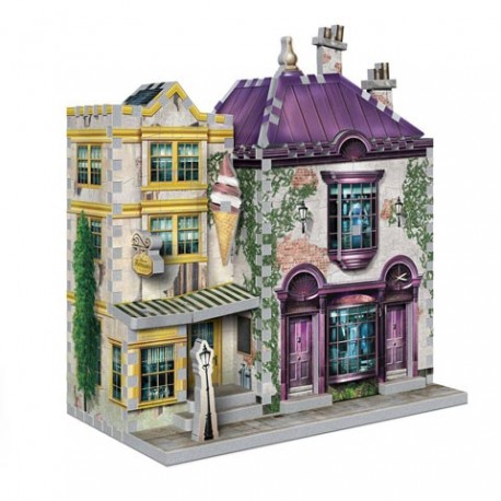 Boutique Madam Malkin’s y tienda de helados Florean Fortescue - Boticario Slug y Jiggers - Wrebbit 3D puzzle - Harry Potter