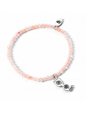 Pulsera Charm de gafas de Luna con perlas rosas - Harry Potter