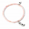 Bracelet Charm Lunettes de Luna avec Perles Roses - Harry Potter