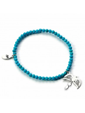 Pulsera Charm del Diadema Ravenclaw con perlas azules - Harry Potter