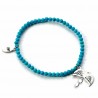 Pulsera Charm del Diadema Ravenclaw con perlas azules - Harry Potter