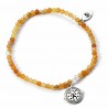 Pulsera Charm de Giratiempos con perlas naranja - Harry Potter