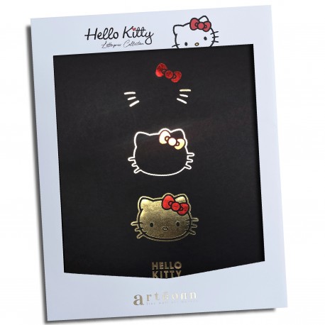 Póster de coleccionista - 3 faces oro - Hello Kitty