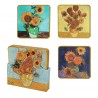 Set de 4 posavaso - Los Girasoles - Vincent Van Gogh